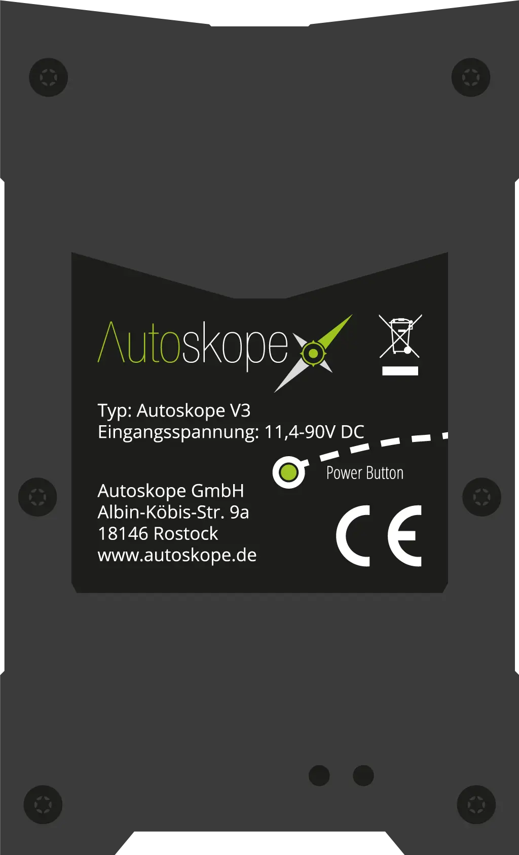 Autoskope V3 - Unterseite Autoskope V3 - Unterseite